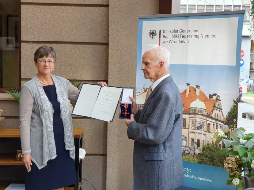 Verleihung des Bundesverdienstkreuzes für Friedrich Schikora