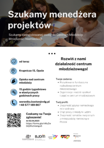 Szukamy pracowników do&nbsp;centrum młodzieżowego!