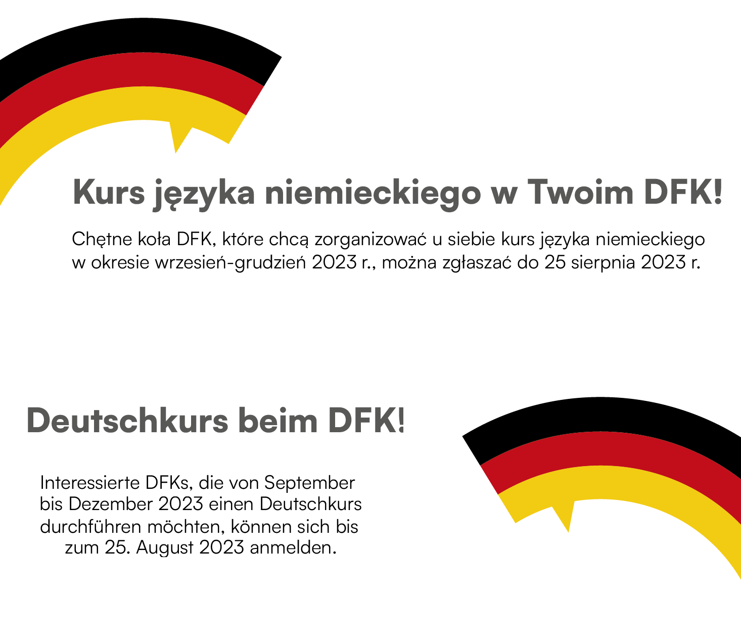 Kurs języka niemieckiego w Twoim DFK!