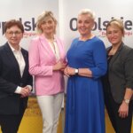 Die Kandidatinnen des Wählerwahlkomitees der deutschen Minderheit stellen ihr Programm für Frauen vor