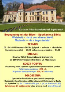 Spotkanie z&nbsp;Biblią „Mądrość – nie&nbsp;z&nbsp;tego świata!”