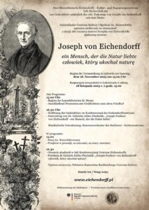Zaproszenie na&nbsp;uroczystość z&nbsp;okazji 166 rocznicy śmierci Josepha von Eichendorffa
