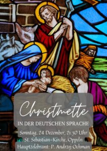 Zaproszenie na&nbsp;pasterkę w&nbsp;języku niemieckim