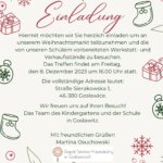 Einladung zum Weihnachtsmarkt