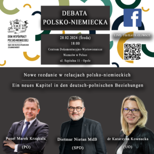 Debata „Nowe rozdanie w&nbsp;relacjach polsko-niemieckich”
