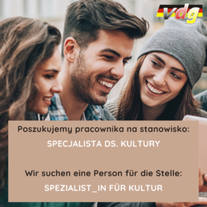 Poszukujemy pracownika na stanowisko: Specjalista ds. kultury