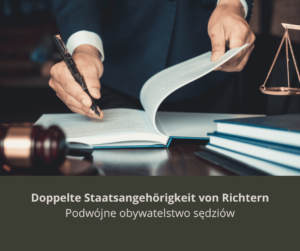 Mniejszość Niemiecka w&nbsp;Polsce pyta Ministra Sprawiedliwości o&nbsp;kwestię podwójnego obywatelstwa sędziów