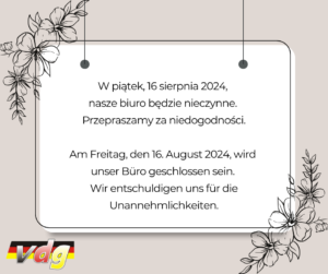 Zamknięte biuro ZNSSK