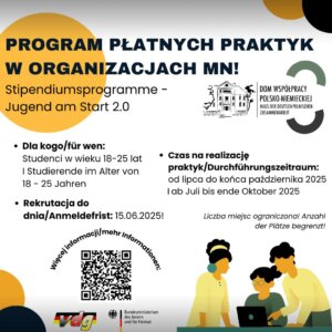 Programm für bezahlte Praktika in Organisationen der Deutschen Minderheit 2.0