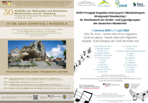 1 czerwca na&nbsp;Górze Św. Anny: Pielgrzymka oraz&nbsp;występy dzieci i&nbsp;młodzieży Mniejszości Niemieckiej