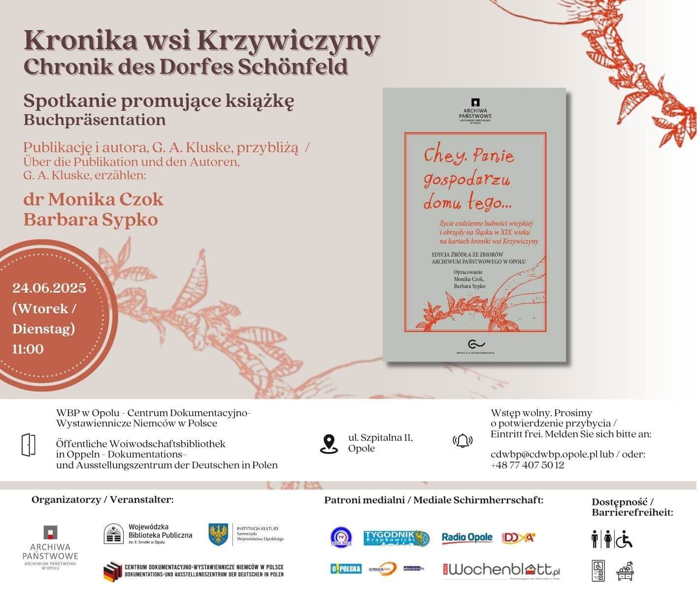 Kronika wsi Krzywiczyny – spotkanie promujące książkę