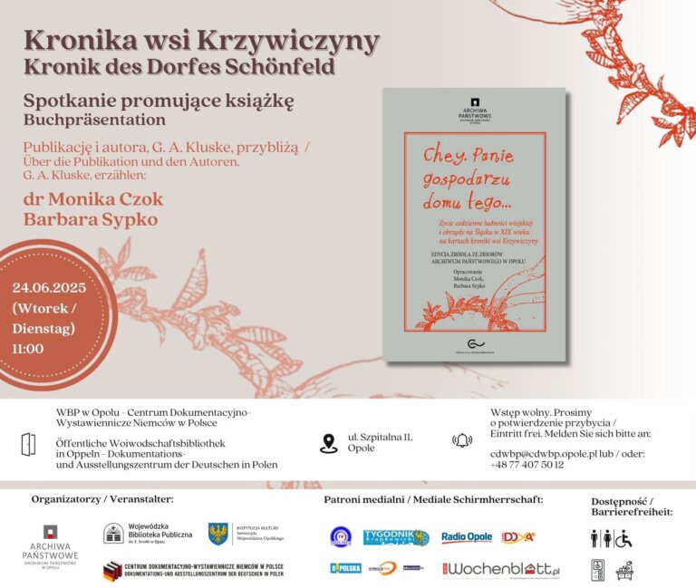 Kronika wsi Krzywiczyny – spotkanie promujące książkę