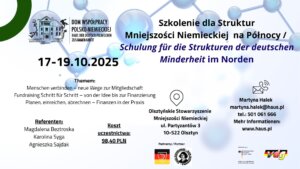 Szkolenie dla struktur Mniejszości Niemieckiej na&nbsp;Północy