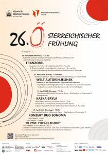 Einladung zu Veranstaltungen im Rahmen des Österreichischen Frühlings